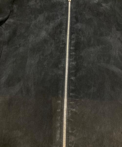 theory（セオリー）theory (セオリー) ノーカラーレザージャケット　07-8160811 ブラック サイズ:Sの古着・服飾アイテム