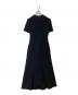 Mame Kurogouchi (マメクロゴウチ) Shirring Jersey Jacquard Dress シャーリング ジャージー ジャカード ドレス  MM26SS-JS037 ブラック サイズ:2：25000円