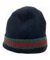 GUCCI (グッチ) シェリーラインニットキャップ　206085 4G869 ブラック サイズ:L：12000円