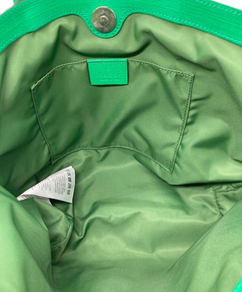 GUCCI（グッチ）GUCCI (グッチ) Childrens Collection GGスプリームハンドバッグ　410812 グリーンの古着・服飾アイテム