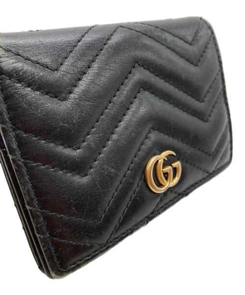 GUCCI（グッチ）GUCCI (グッチ) カードケース 443125 0416 ブラックの古着・服飾アイテム
