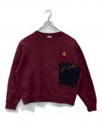 NIKE ACGナイキエーシージー）の古着「切替スウェット　CZ5103-643」｜ボルドー