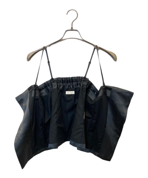 BALLSEY（ボールジィ）BALLSEY (ボールジィ) シャイニーカルゼ ビスチェ 11015201502 グレー サイズ:36 未使用品の古着・服飾アイテム