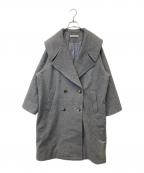 BLACK by moussyブラックバイマウジー）の古着「ビッグカラーコート 070FA130-0070」｜グレー