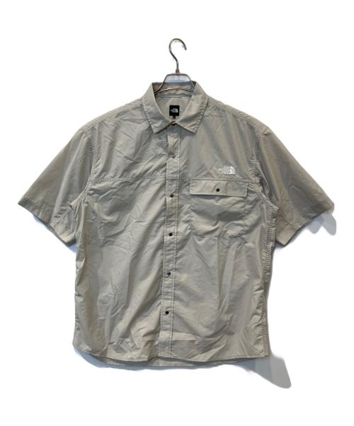 THE NORTH FACE（ザ ノース フェイス）THE NORTH FACE (ザ ノース フェイス) ツ ショートスリーブヌプシシャツ NR22650 ベージュ サイズ:Lの古着・服飾アイテム