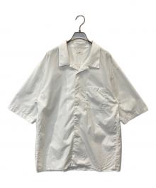 awasa（アワサ）の古着「open collar s/s shirt オープンカラー・ショートスリーブ・シャツ aws5-sh002」｜ホワイト