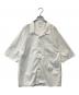 awasa（アワサ）の古着「open collar s/s shirt オープンカラー・ショートスリーブ・シャツ aws5-sh002」｜ホワイト