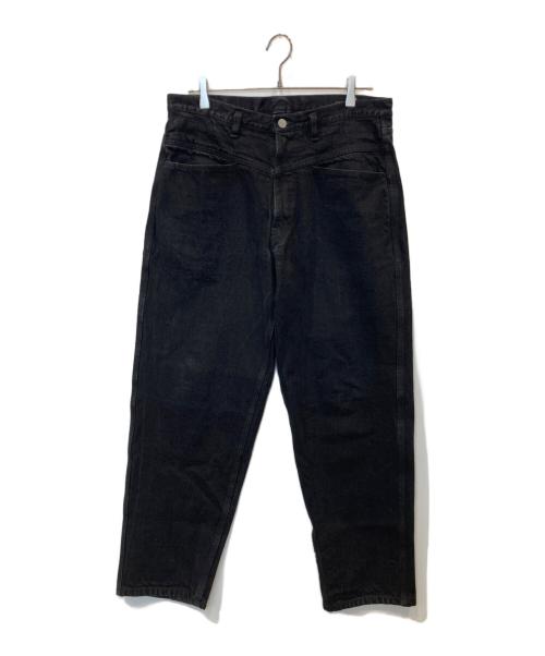 COMOLI（コモリ）COMOLI (コモリ) ブラックデニム テーパードパンツ　C03-03005 ブラック サイズ:2の古着・服飾アイテム