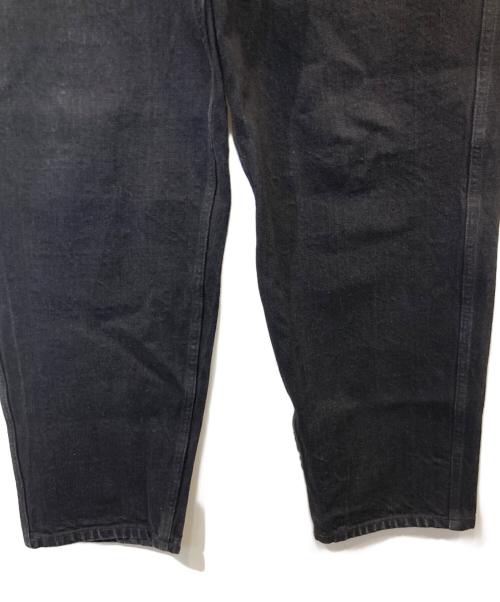 COMOLI（コモリ）COMOLI (コモリ) ブラックデニム テーパードパンツ　C03-03005 ブラック サイズ:2の古着・服飾アイテム