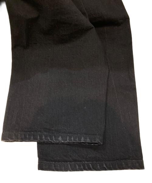 COMOLI（コモリ）COMOLI (コモリ) ブラックデニム テーパードパンツ　C03-03005 ブラック サイズ:2の古着・服飾アイテム