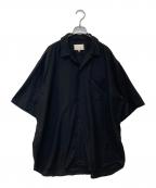yokosakamotoヨウコサカモト）の古着「OPEN COLLAR S/S SHIRT オープンカラー・ショートスリーブ・シャツ YS-26SS-49」｜ブラック