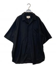 yokosakamoto（ヨウコサカモト）の古着「OPEN COLLAR S/S SHIRT オープンカラー・ショートスリーブ・シャツ YS-26SS-49」｜ブラック