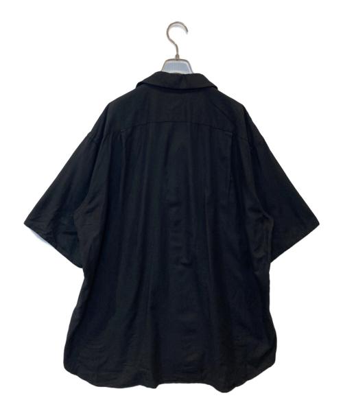 yokosakamoto（ヨウコサカモト）yokosakamoto (ヨウコサカモト) OPEN COLLAR S/S SHIRT オープンカラー・ショートスリーブ・シャツ YS-26SS-49 ブラック サイズ:Mの古着・服飾アイテム