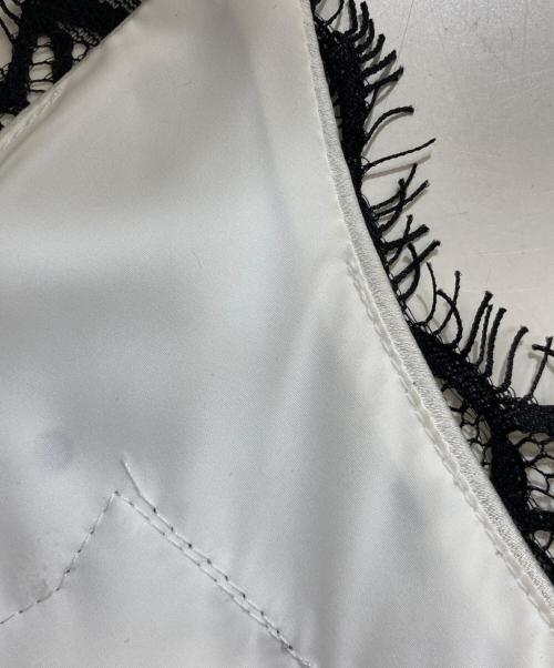 Snidel（スナイデル）Snidel (スナイデル) レーストリムサテンキャミワンピース SWFO264008  ホワイトの古着・服飾アイテム