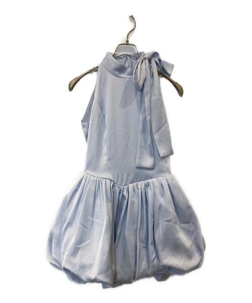 Snidel（スナイデル）Snidel (スナイデル) ボリュームバルーンミニドレス SWFO262080 ブルー 未使用品の古着・服飾アイテム
