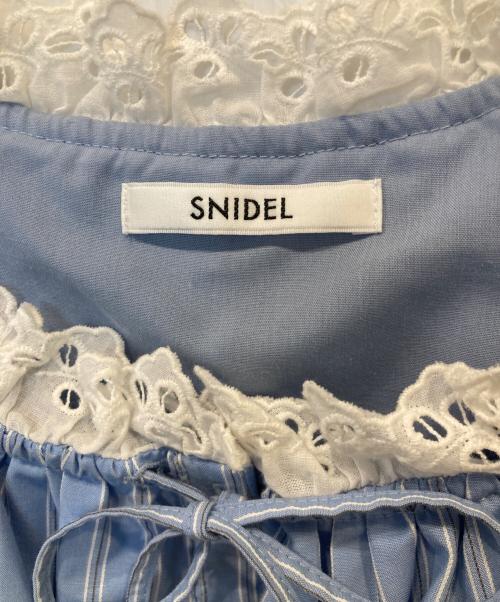 Snidel（スナイデル）Snidel (スナイデル) コルセットペプラムブラウス SWFB262040 ブルー サイズ:FREEの古着・服飾アイテム