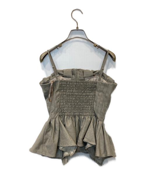 Snidel（スナイデル）Snidel (スナイデル) ペプラムタックビスチェ SWFB262109 ベージュ サイズ:FREEの古着・服飾アイテム