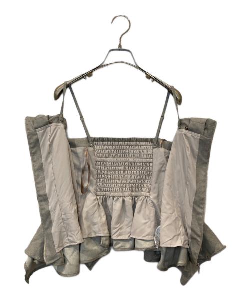 Snidel（スナイデル）Snidel (スナイデル) ペプラムタックビスチェ SWFB262109 ベージュ サイズ:FREEの古着・服飾アイテム