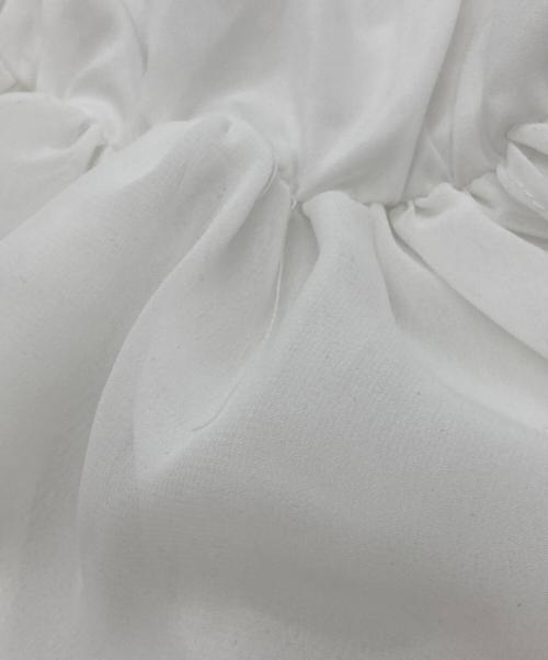 Snidel（スナイデル）Snidel (スナイデル) フリルレイヤードニットプルオーバー SWNT262095 ホワイト サイズ:FREEの古着・服飾アイテム