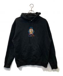 VAULTT ROOM（ボルトルーム）の古着「RHINESTONE LOGO HOODIE ラインストーン・ロゴ・フーディー 」｜ブラック
