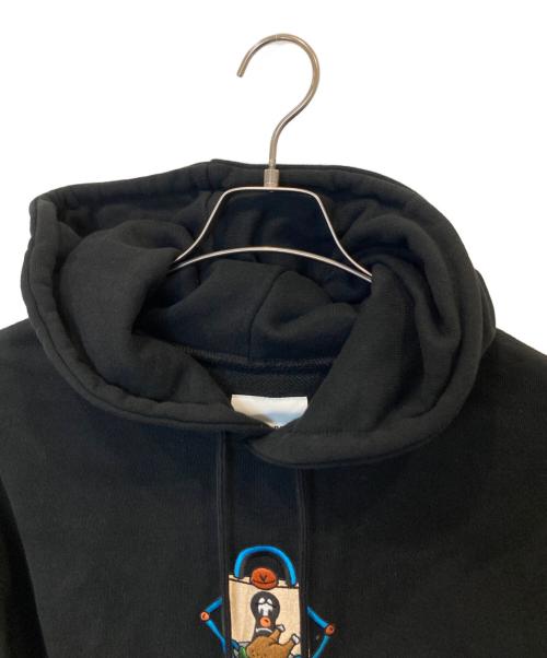 VAULTT ROOM（ボルトルーム）VAULTT ROOM (ボルトルーム) RHINESTONE LOGO HOODIE ラインストーン・ロゴ・フーディー  ブラック サイズ:XLの古着・服飾アイテム