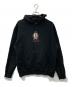 VAULTT ROOM（ボルトルーム）の古着「RHINESTONE LOGO HOODIE ラインストーン・ロゴ・フーディー 」｜ブラック