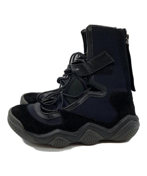 YOHJI YAMAMOTO（ヨウジヤマモト）YOHJI YAMAMOTO (ヨウジヤマモト) adidas (アディダス) YY STRAP BBALL HIGH BB3808 ブラック サイズ:23cmの古着・服飾アイテム