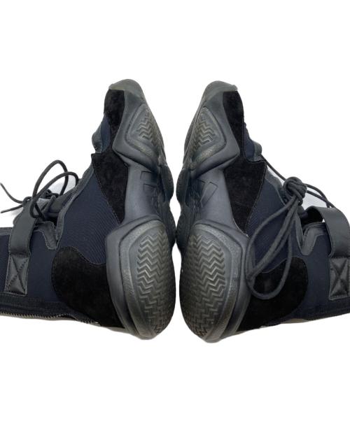YOHJI YAMAMOTO（ヨウジヤマモト）YOHJI YAMAMOTO (ヨウジヤマモト) adidas (アディダス) YY STRAP BBALL HIGH BB3808 ブラック サイズ:23cmの古着・服飾アイテム