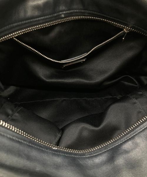Salvatore Ferragamo（サルヴァトーレ フェラガモ）Salvatore Ferragamo (サルヴァトーレ フェラガモ) 編み込みハンドバッグ　DY-21 E451 ブラックの古着・服飾アイテム