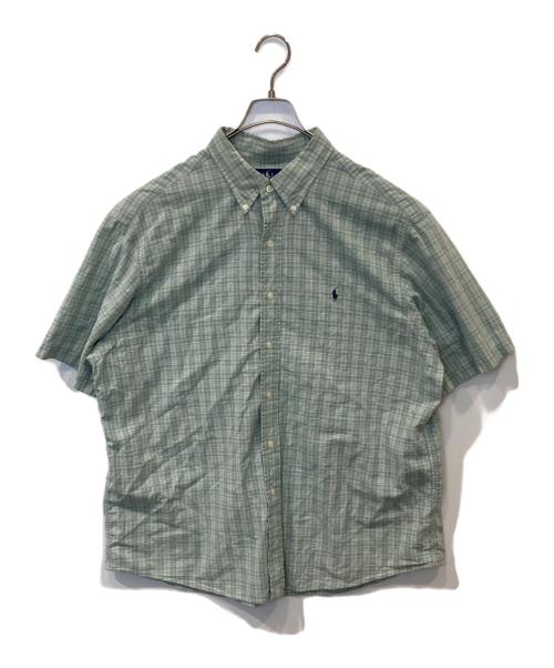 RALPH LAUREN（ラルフローレン）RALPH LAUREN (ラルフローレン) MONROE 半袖チェックシャツ グリーン サイズ:XLの古着・服飾アイテム