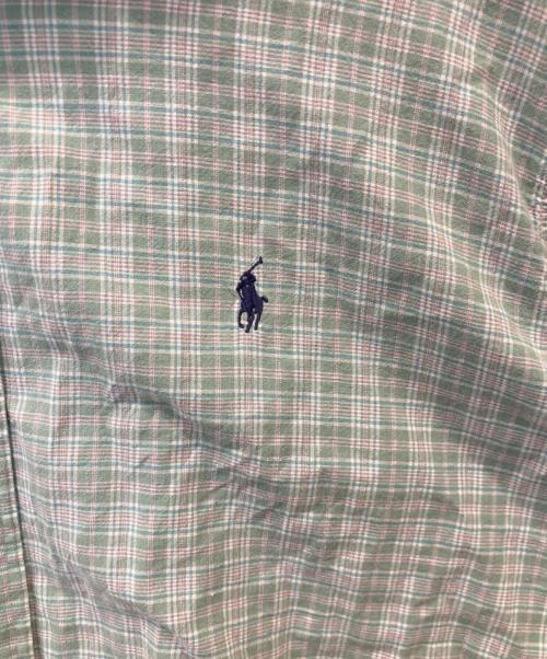 RALPH LAUREN（ラルフローレン）RALPH LAUREN (ラルフローレン) MONROE 半袖チェックシャツ グリーン サイズ:XLの古着・服飾アイテム