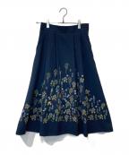 Jolly Poupeeジョリープッペ）の古着「花柄スカート 82043-401」｜ネイビー