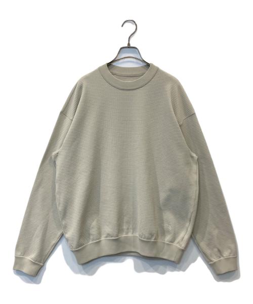 THE NORTH FACE（ザ ノース フェイス）THE NORTH FACE (ザ ノース フェイス) ロングスリーブリップルニットクルー NT12641 ベージュ サイズ:Mの古着・服飾アイテム