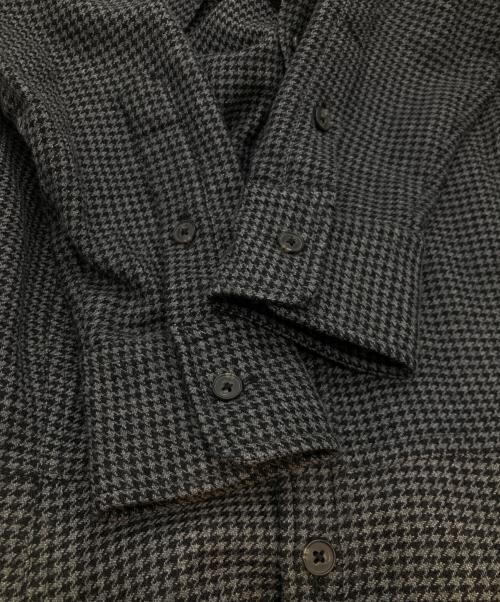 POLO RALPH LAUREN（ポロ・ラルフローレン）POLO RALPH LAUREN (ポロ・ラルフローレン) 千鳥柄シャツワンピース グレーの古着・服飾アイテム