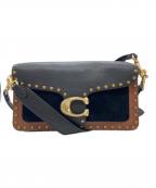 COACHコーチ）の古着「ダビー2WAYショルダーバッグ 79338」｜ブラック×ブラウン