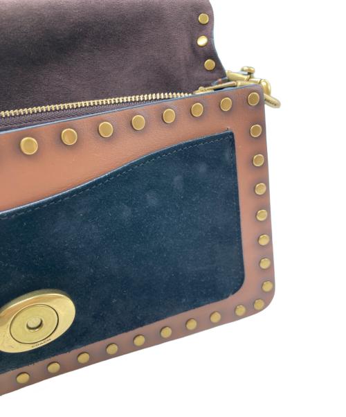 COACH（コーチ）COACH (コーチ) ダビー2WAYショルダーバッグ 79338 ブラック×ブラウンの古着・服飾アイテム