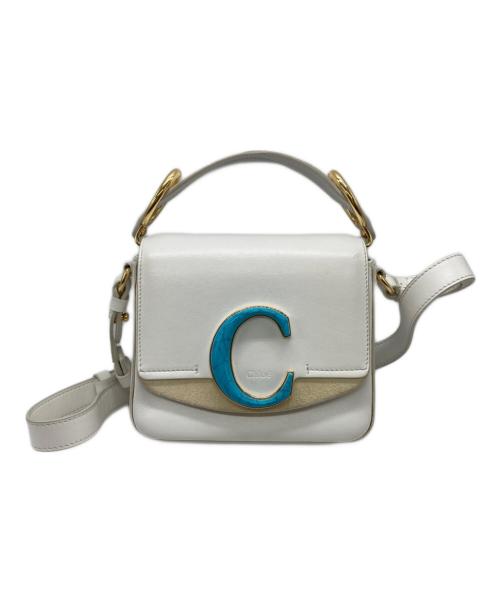 Chloe（クロエ）Chloe (クロエ) クロエC ショルダーバッグ 02 19 75 65 ホワイトの古着・服飾アイテム