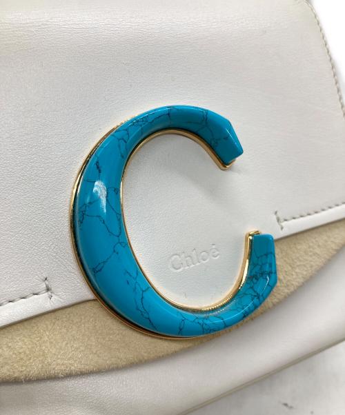 Chloe（クロエ）Chloe (クロエ) クロエC ショルダーバッグ 02 19 75 65 ホワイトの古着・服飾アイテム