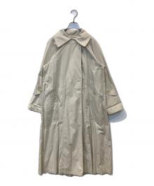 TODAYFUL（トゥデイフル）の古着「Tuck Over Trenchcoat タック オーバー トレンチコート 12010002」｜ベージュ