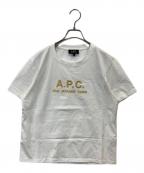 A.P.C.アーペーセー）の古着「ロゴ刺繍Tシャツ　23204-1-95003」｜ホワイト