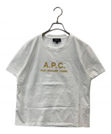 A.P.C.（アーペーセー）の古着「ロゴ刺繍Tシャツ　23204-1-95003」｜ホワイト