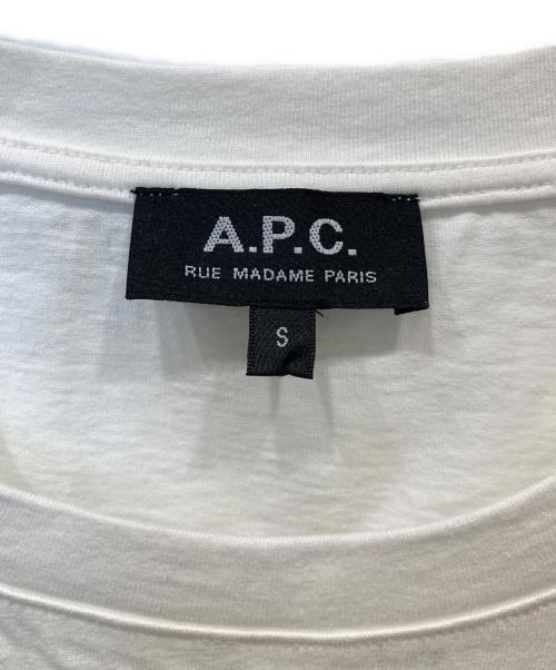 A.P.C.（アーペーセー）A.P.C. (アーペーセー) ロゴ刺繍Tシャツ　23204-1-95003 ホワイト サイズ:Sの古着・服飾アイテム