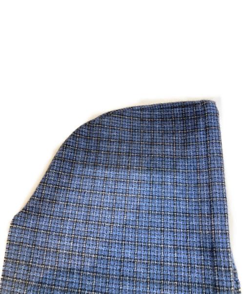 BALENCIAGA（バレンシアガ）BALENCIAGA (バレンシアガ) Hooded Scarf フードスカーフマフラー 823052 4G0B2 ネイビーの古着・服飾アイテム