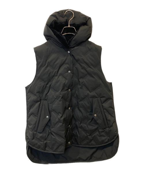 Gabardine K.T（ギャバシンケーティー）Gabardine K.T (ギャバシンケーティー) フーデッド ダウンジレ　72-05VM01 ブラック サイズ:9の古着・服飾アイテム