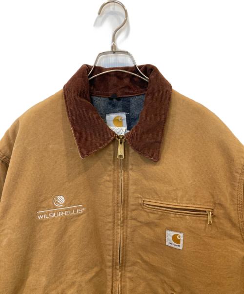 CarHartt（カーハート）CarHartt (カーハート) 企業ロゴ刺繍デトロイトジャケット　J01 BRN ブラウン サイズ:46の古着・服飾アイテム