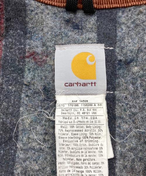 CarHartt（カーハート）CarHartt (カーハート) 企業ロゴ刺繍デトロイトジャケット　J01 BRN ブラウン サイズ:46の古着・服飾アイテム