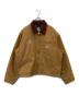 CarHartt（カーハート）の古着「企業ロゴ刺繍デトロイトジャケット　J01 BRN」｜ブラウン