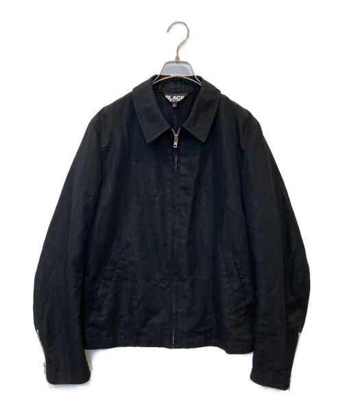 BLACK COMME des GARCONS（ブラックコムデギャルソン）BLACK COMME des GARCONS (ブラックコムデギャルソン) ジップアップジャケット 2022SS 1I-J010 ブラック サイズ:Lの古着・服飾アイテム