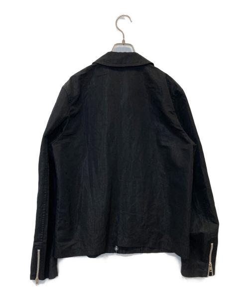 BLACK COMME des GARCONS（ブラックコムデギャルソン）BLACK COMME des GARCONS (ブラックコムデギャルソン) ジップアップジャケット 2022SS 1I-J010 ブラック サイズ:Lの古着・服飾アイテム