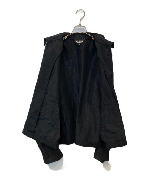 BLACK COMME des GARCONS（ブラックコムデギャルソン）BLACK COMME des GARCONS (ブラックコムデギャルソン) ジップアップジャケット 2022SS 1I-J010 ブラック サイズ:Lの古着・服飾アイテム